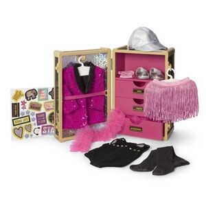 New in Box American Girl Kavi Sharma Backstage Trunk